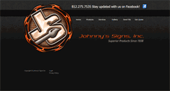 Desktop Screenshot of johnnysigns.com